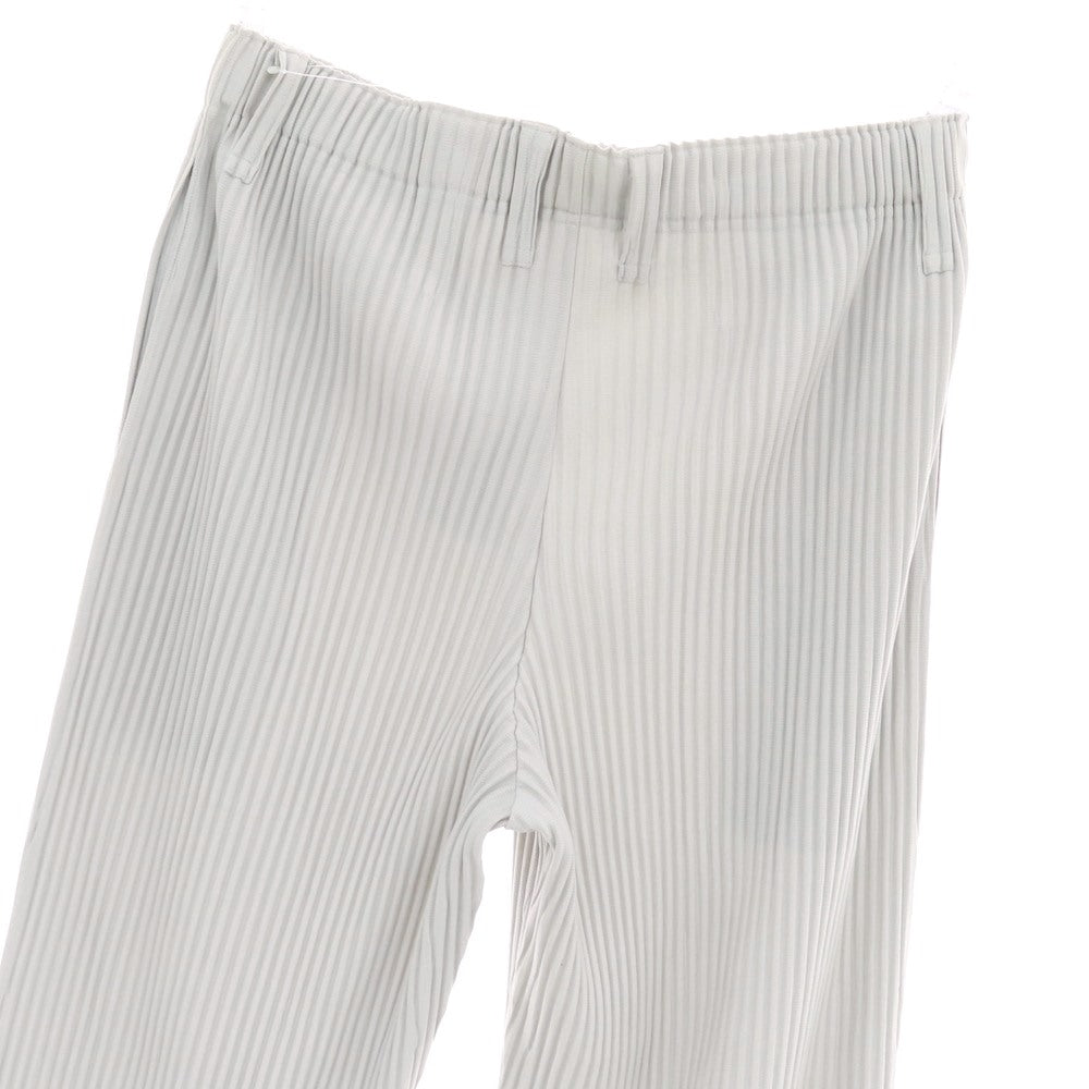 【中古】オム プリッセ イッセイミヤケ HOMME PLISSE ISSEY MIYAKE ポリエステル プリーツ イージーパンツ ライトグレー【 サイズ3 】【 状態ランクA 】【 メンズ 】 [BPD]