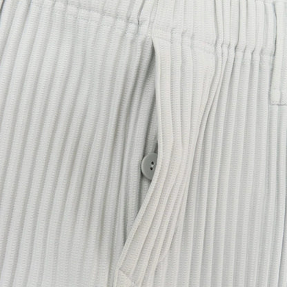 【中古】オム プリッセ イッセイミヤケ HOMME PLISSE ISSEY MIYAKE ポリエステル プリーツ イージーパンツ ライトグレー【 3 】【 状態ランクA 】【 メンズ 】