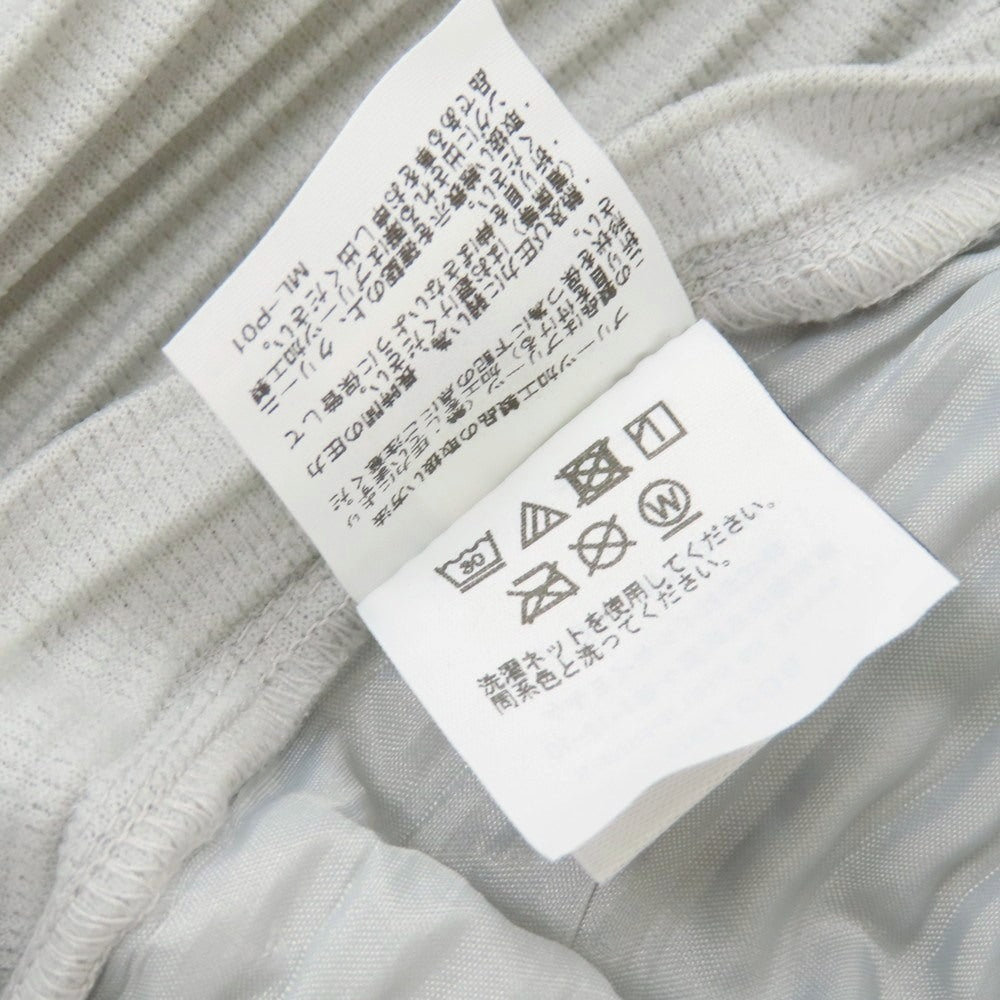 【中古】オム プリッセ イッセイミヤケ HOMME PLISSE ISSEY MIYAKE ポリエステル プリーツ イージーパンツ ライトグレー【 サイズ3 】【 状態ランクA 】【 メンズ 】 [BPD]