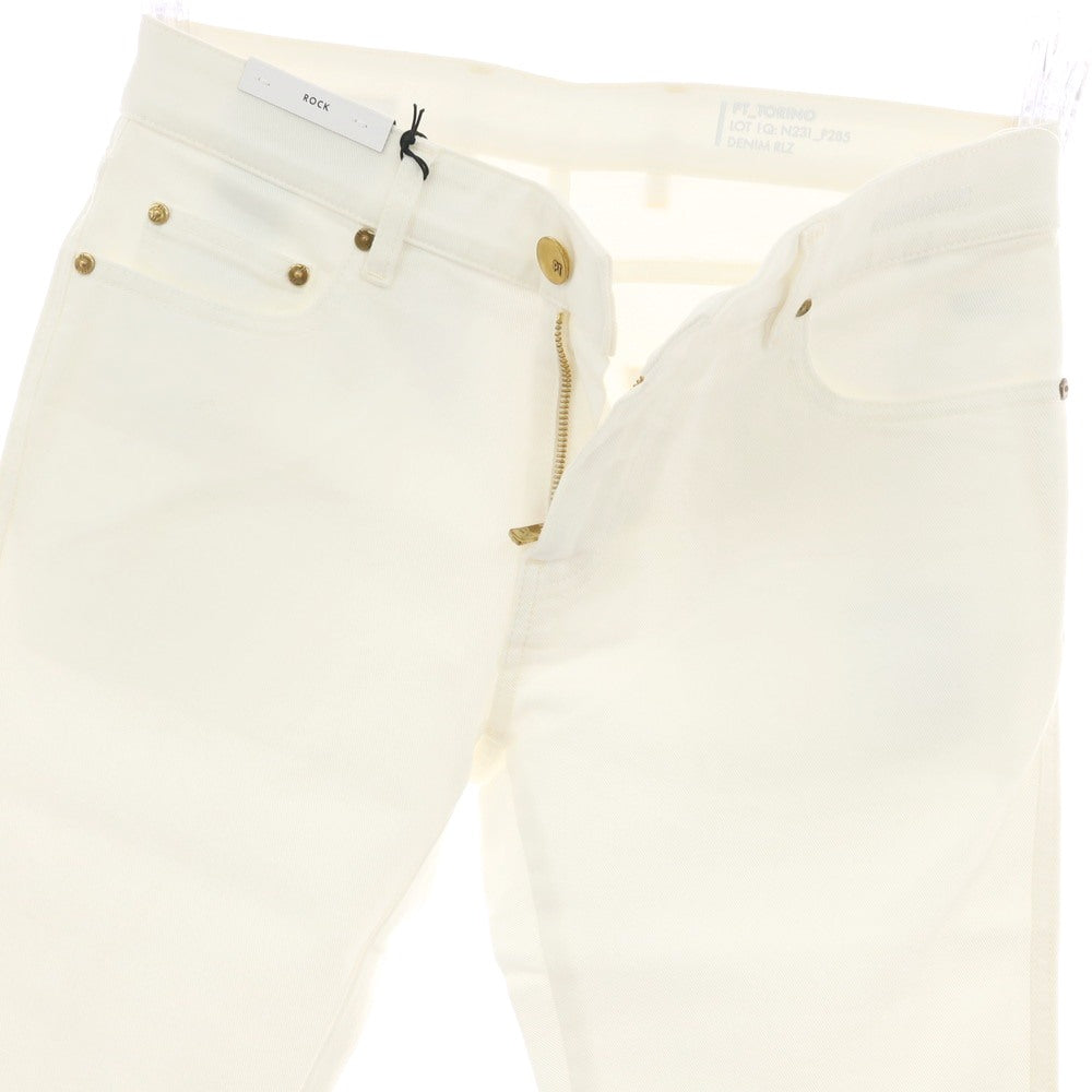【新品】ピーティートリノ デニム PT TORINO DENIM ROCK ストレッチ コットン デニムパンツ ジーンズ ホワイト【 30 】【 状態ランクN 】【 メンズ 】