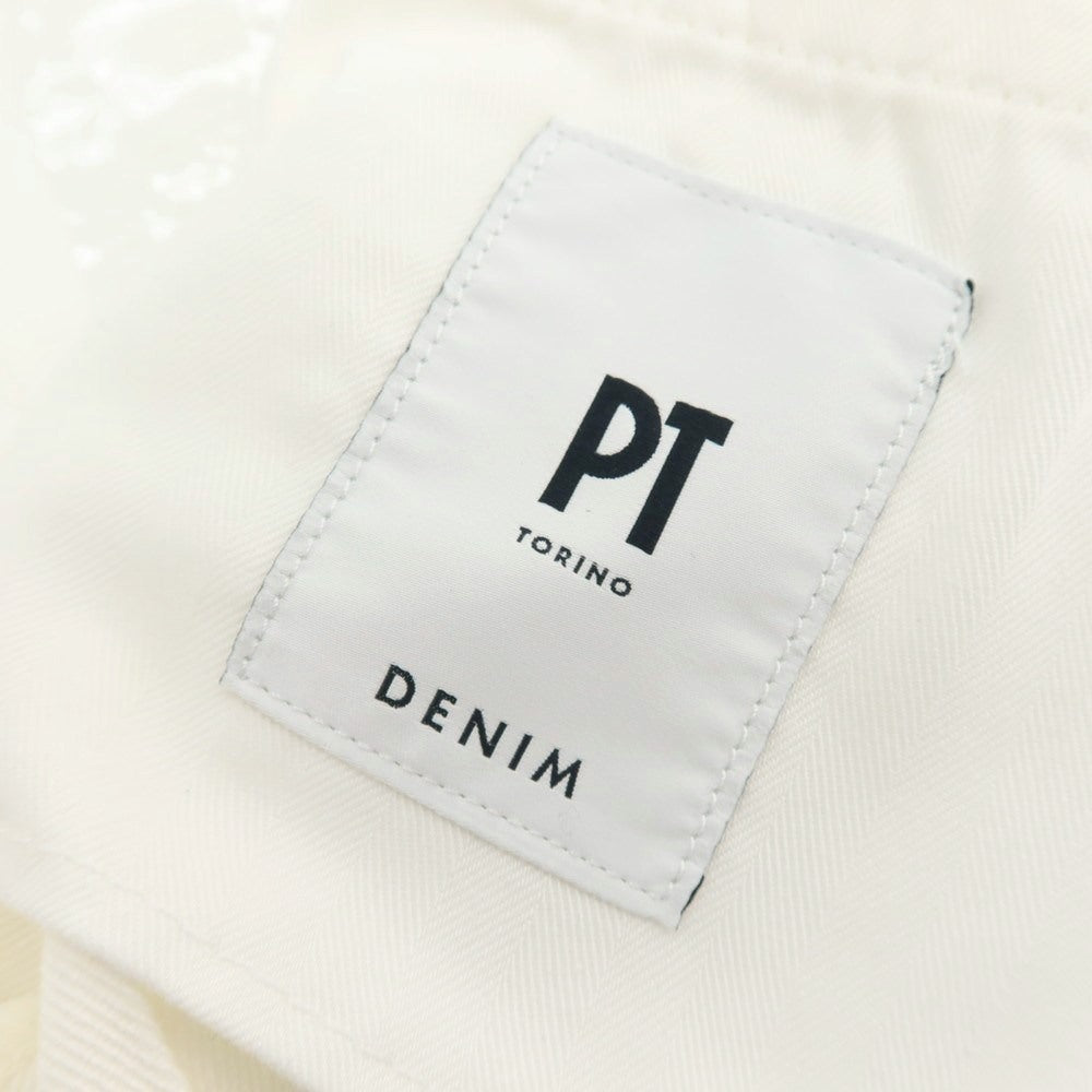 【新品】ピーティートリノ デニム PT TORINO DENIM ROCK ストレッチ コットン デニムパンツ ジーンズ ホワイト【 30 】【 状態ランクN 】【 メンズ 】