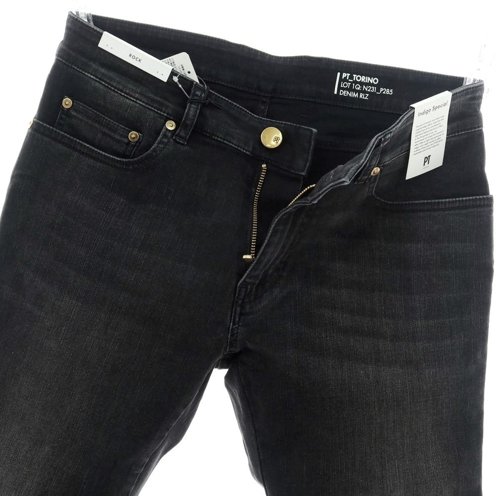 【新品】ピーティートリノ デニム PT TORINO DENIM ROCK ストレッチ コットンレーヨンポリエステル デニムパンツ ジーンズ ブラック【サイズ31】【 状態ランクN 】【 メンズ 】[BPD]