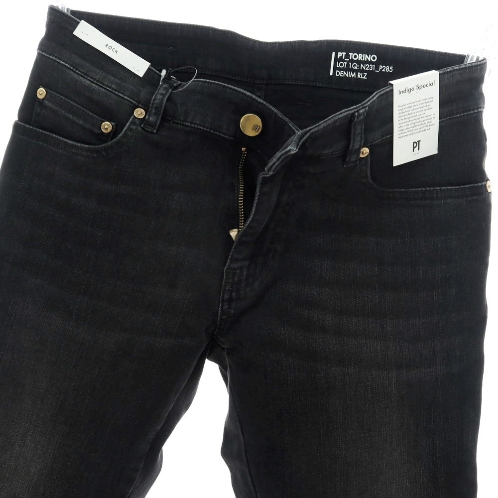 【新品】ピーティートリノ デニム PT TORINO DENIM ROCK ストレッチ コットンレーヨンポリエステル デニムパンツ ジーンズ ブラック【 30 】【 状態ランクN 】【 メンズ 】