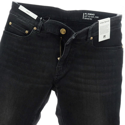【新品】ピーティートリノ デニム PT TORINO DENIM ROCK ストレッチ コットンレーヨンポリエステル デニムパンツ ジーンズ ブラック【 30 】【 状態ランクN 】【 メンズ 】