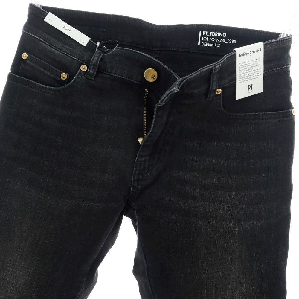 【新品】ピーティートリノ デニム PT TORINO DENIM ROCK ストレッチ コットンレーヨンポリエステル デニムパンツ ジーンズ ブラック【 サイズ30 】【 状態ランクN 】【 メンズ 】 [BPD]