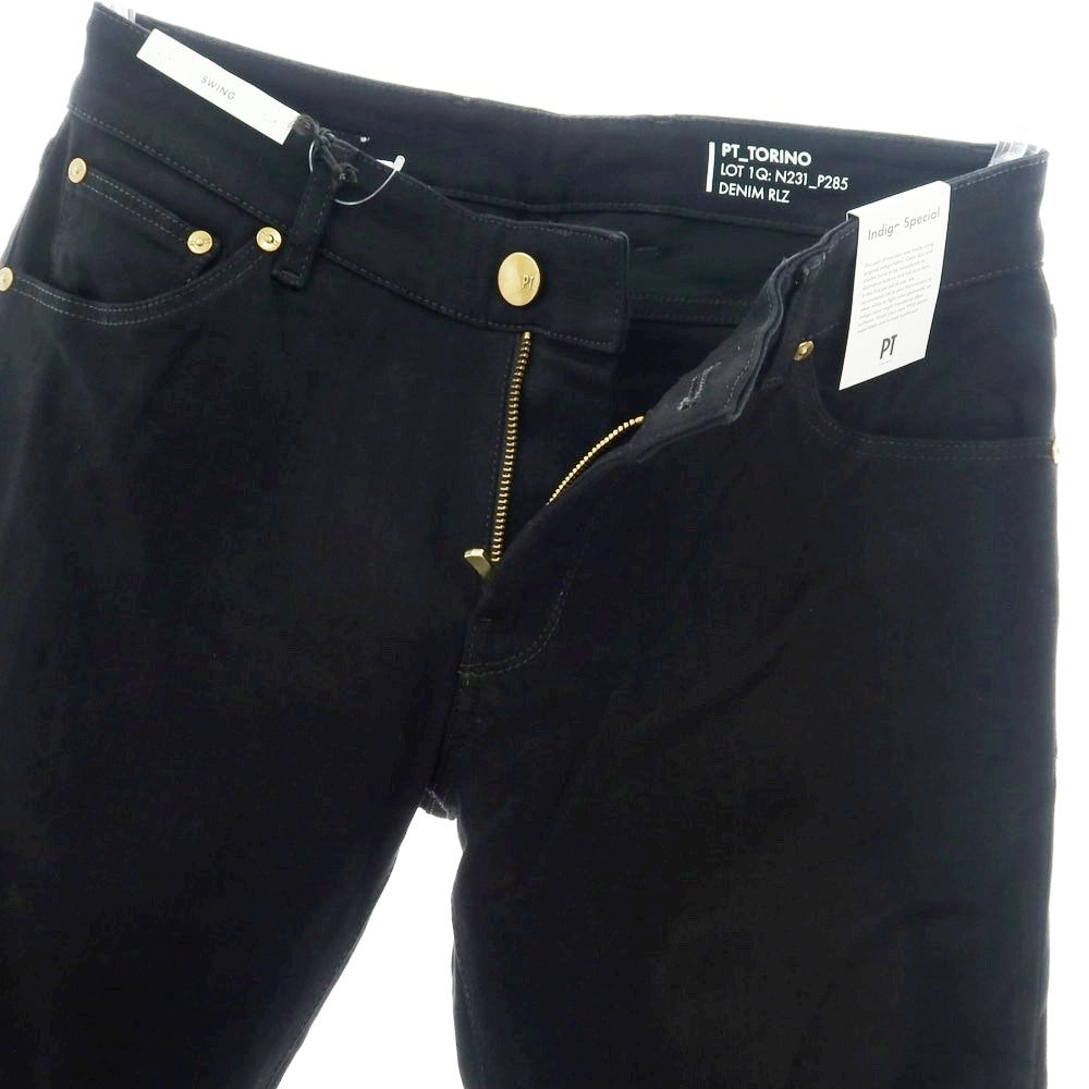 【新品】ピーティートリノ デニム PT TORINO DENIM SWING ストレッチ コットンレーヨンポリエステル デニムパンツ ジーンズ ブラック【 サイズ30 】【 状態ランクN 】【 メンズ 】 [BPD]
