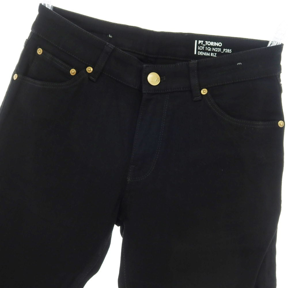 【新品アウトレット】ピーティートリノ デニム PT TORINO DENIM SWING ストレッチ コットンレーヨンポリエステル デニムパンツ ジーンズ ブラック【 29 】【 状態ランクN- 】【 メンズ 】