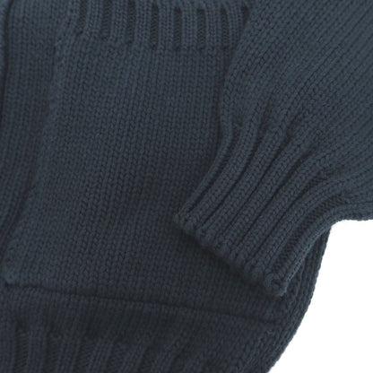 【新品】セッテフィーリ カシミア Settefili Cashmere コットンナイロン 襟付き カーディガン グリーンネイビー【サイズ48/S】【 状態ランクN 】【 メンズ 】