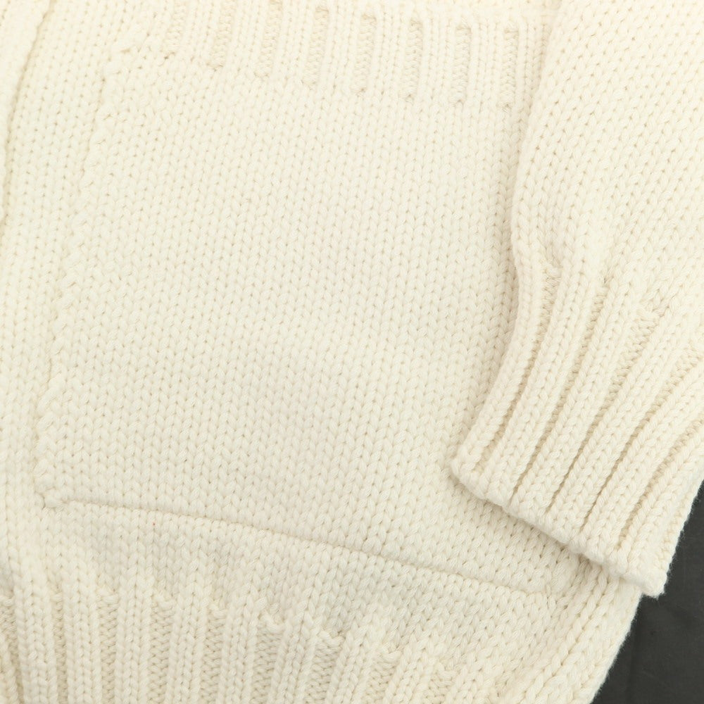 【新品】セッテフィーリ カシミア Settefili Cashmere コットンナイロン 襟付き カーディガン アイボリー【サイズ48/S】【 状態ランクN 】【 メンズ 】