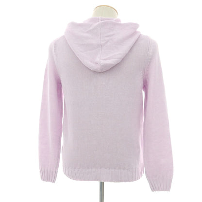 【新品】セッテフィーリ カシミア Settefili Cashmere リネンコットン ダブルジップ ニットパーカー ラベンダー【サイズ44】【 状態ランクN 】【 メンズ 】