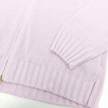【新品】セッテフィーリ カシミア Settefili Cashmere リネンコットン ダブルジップ ニットパーカー ラベンダー【サイズ48/S】【 状態ランクN 】【 メンズ 】