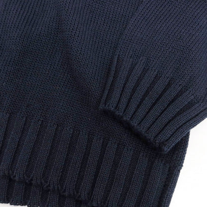 【新品】セッテフィーリ カシミア Settefili Cashmere リネンコットン ダブルジップ ニットパーカー ネイビー【サイズ44】【 状態ランクN 】【 メンズ 】