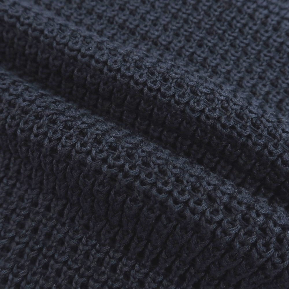 【新品】セッテフィーリ カシミア Settefili Cashmere リネンコットン クルーネック 半袖 プルオーバーニット ネイビー【サイズ48/S】【 状態ランクN 】【 メンズ 】