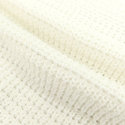 【新品】セッテフィーリ カシミア Settefili Cashmere リネンコットン クルーネック 半袖 プルオーバーニット ホワイト【サイズ46/XS】【 状態ランクN 】【 メンズ 】