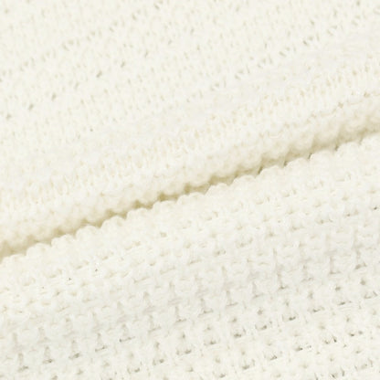 【新品】セッテフィーリ カシミア Settefili Cashmere リネンコットン クルーネック プルオーバーニット ホワイト【サイズ52/L】【 状態ランクN 】【 メンズ 】