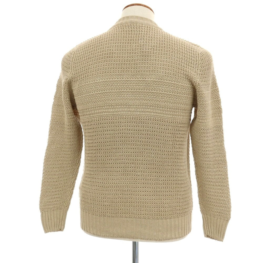 【新品】セッテフィーリ カシミア Settefili Cashmere リネンコットン クルーネック プルオーバーニット ベージュ【サイズ48/S】【 状態ランクN 】【 メンズ 】 [DPD]