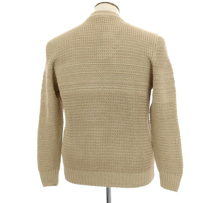 【新品】セッテフィーリ カシミア Settefili Cashmere リネンコットン クルーネック プルオーバーニット ベージュ【サイズ50/M】【 状態ランクN 】【 メンズ 】