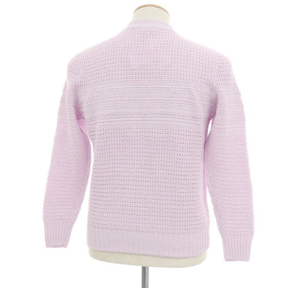 【新品】セッテフィーリ カシミア Settefili Cashmere リネンコットン クルーネック プルオーバーニット ラベンダー【サイズ44】【 状態ランクN 】【 メンズ 】