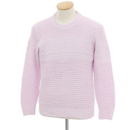 【新品】セッテフィーリ カシミア Settefili Cashmere リネンコットン クルーネック プルオーバーニット ラベンダー【サイズ46/XS】【 状態ランクN 】【 メンズ 】