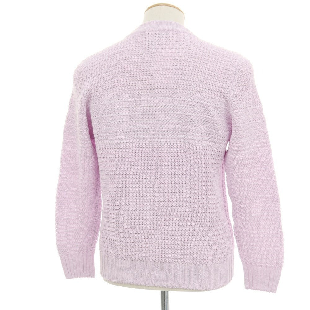【新品】セッテフィーリ カシミア Settefili Cashmere リネンコットン クルーネック プルオーバーニット ラベンダー【サイズ46/XS】【 状態ランクN 】【 メンズ 】 [DPD]
