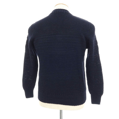 【新品】セッテフィーリ カシミア Settefili Cashmere リネンコットン クルーネック プルオーバーニット ネイビー【サイズ44】【 状態ランクN 】【 メンズ 】 [DPD]