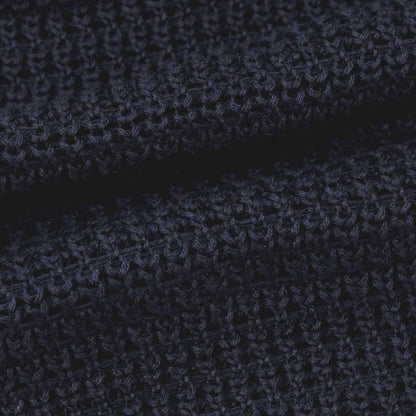 【新品】セッテフィーリ カシミア Settefili Cashmere リネンコットン クルーネック プルオーバーニット ネイビー【サイズ46/XS】【 状態ランクN 】【 メンズ 】