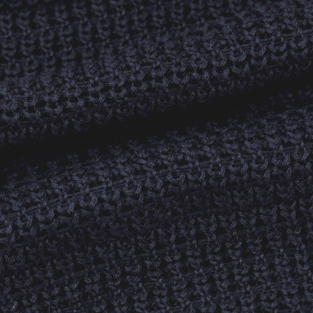 【新品】セッテフィーリ カシミア Settefili Cashmere リネンコットン クルーネック プルオーバーニット ネイビー【サイズ48/S】【 状態ランクN 】【 メンズ 】