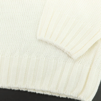 【新品】セッテフィーリ カシミア Settefili Cashmere リネンコットン クルーネック プルオーバーニット ホワイト【 46/XS 】【 状態ランクN 】【 メンズ 】