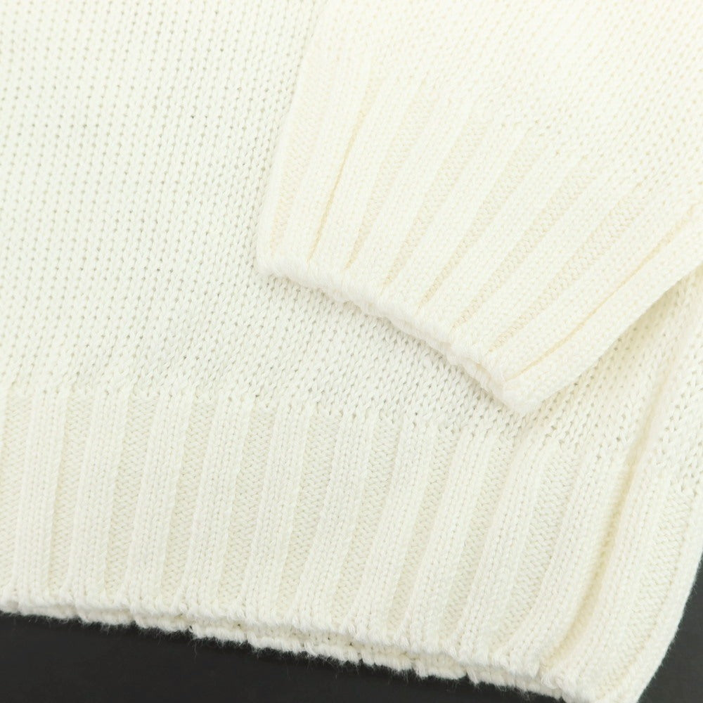 【新品】セッテフィーリ カシミア Settefili Cashmere リネンコットン クルーネック プルオーバーニット ホワイト【 52/L 】【 状態ランクN 】【 メンズ 】