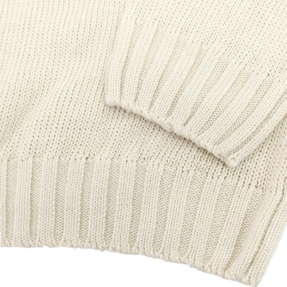 【新品】セッテフィーリ カシミア Settefili Cashmere リネンコットン クルーネック プルオーバーニット アイボリー【 52/L 】【 状態ランクN 】【 メンズ 】
