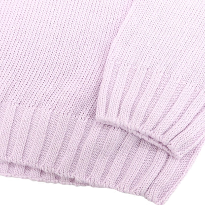 【新品】セッテフィーリ カシミア Settefili Cashmere リネンコットン クルーネック プルオーバーニット ライトパープル【 46/XS 】【 状態ランクN 】【 メンズ 】