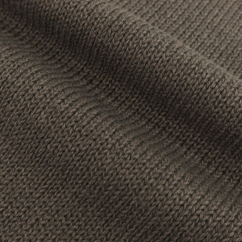 【新品】セッテフィーリ カシミア Settefili Cashmere リネンコットン クルーネック プルオーバーニット ダークブラウン【 44 】【 状態ランクN 】【 メンズ 】
