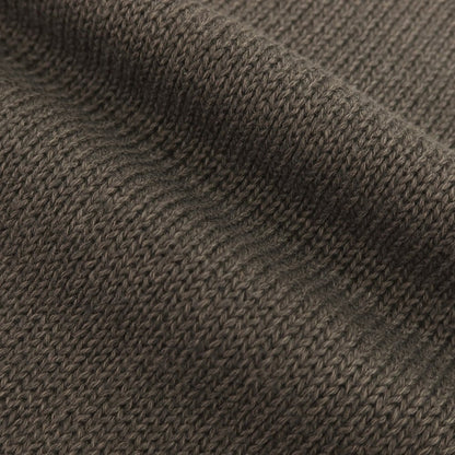 【新品】セッテフィーリ カシミア Settefili Cashmere リネンコットン クルーネック プルオーバーニット ダークブラウン【 44 】【 状態ランクN 】【 メンズ 】