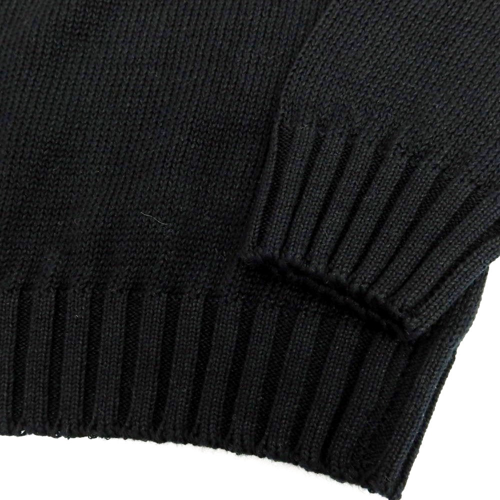 【新品】セッテフィーリ カシミア Settefili Cashmere リネンコットン クルーネック プルオーバーニット ブラック【 44 】【 状態ランクN 】【 メンズ 】