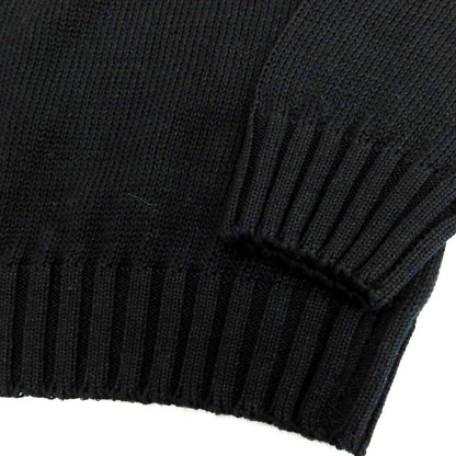 【新品】セッテフィーリ カシミア Settefili Cashmere リネンコットン クルーネック プルオーバーニット ブラック【 44 】【 状態ランクN 】【 メンズ 】