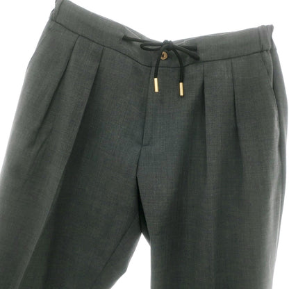 【新品】ベルウィッチ BERWICH ストレッチポリエステルウール イージースラックスパンツ ダークグレー【 48 】【 状態ランクN 】【 メンズ 】