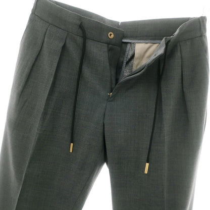 【新品】ベルウィッチ BERWICH ストレッチポリエステルウール イージースラックスパンツ ダークグレー【 50 】【 状態ランクN 】【 メンズ 】