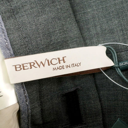 【新品】ベルウィッチ BERWICH ストレッチポリエステルウール イージースラックスパンツ ダークグレー【 50 】【 状態ランクN 】【 メンズ 】