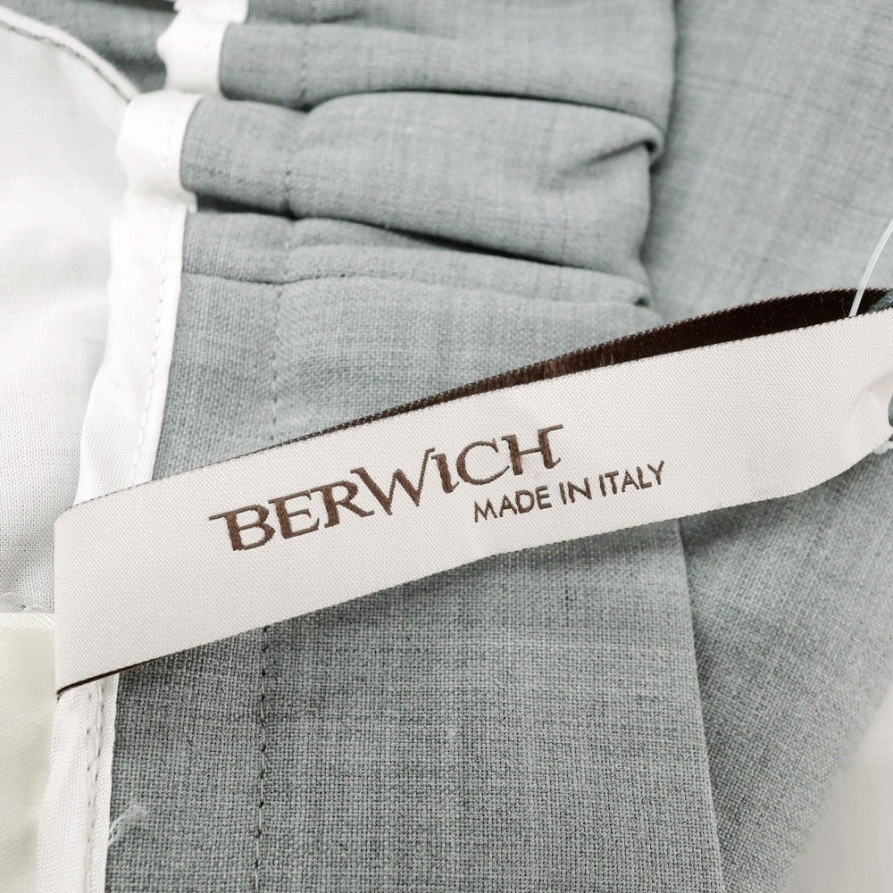 【新品】ベルウィッチ BERWICH ストレッチポリエステルウール イージースラックスパンツ ライトグレー【 50 】【 状態ランクN 】【 メンズ 】