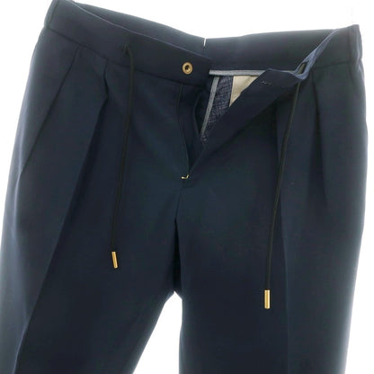 【新品】ベルウィッチ BERWICH ストレッチポリエステルウール イージースラックスパンツ ネイビー【 48 】【 状態ランクN 】【 メンズ 】