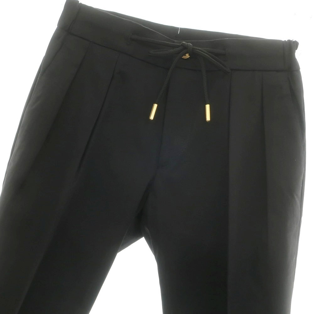 【新品】ベルウィッチ BERWICH ストレッチ コットン イージースラックスパンツ ブラック【 42 】【 状態ランクN 】【 メンズ 】