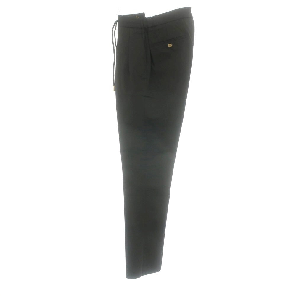 【新品】ベルウィッチ BERWICH ストレッチ コットン イージースラックスパンツ ブラック【 48 】【 状態ランクN 】【 メンズ 】