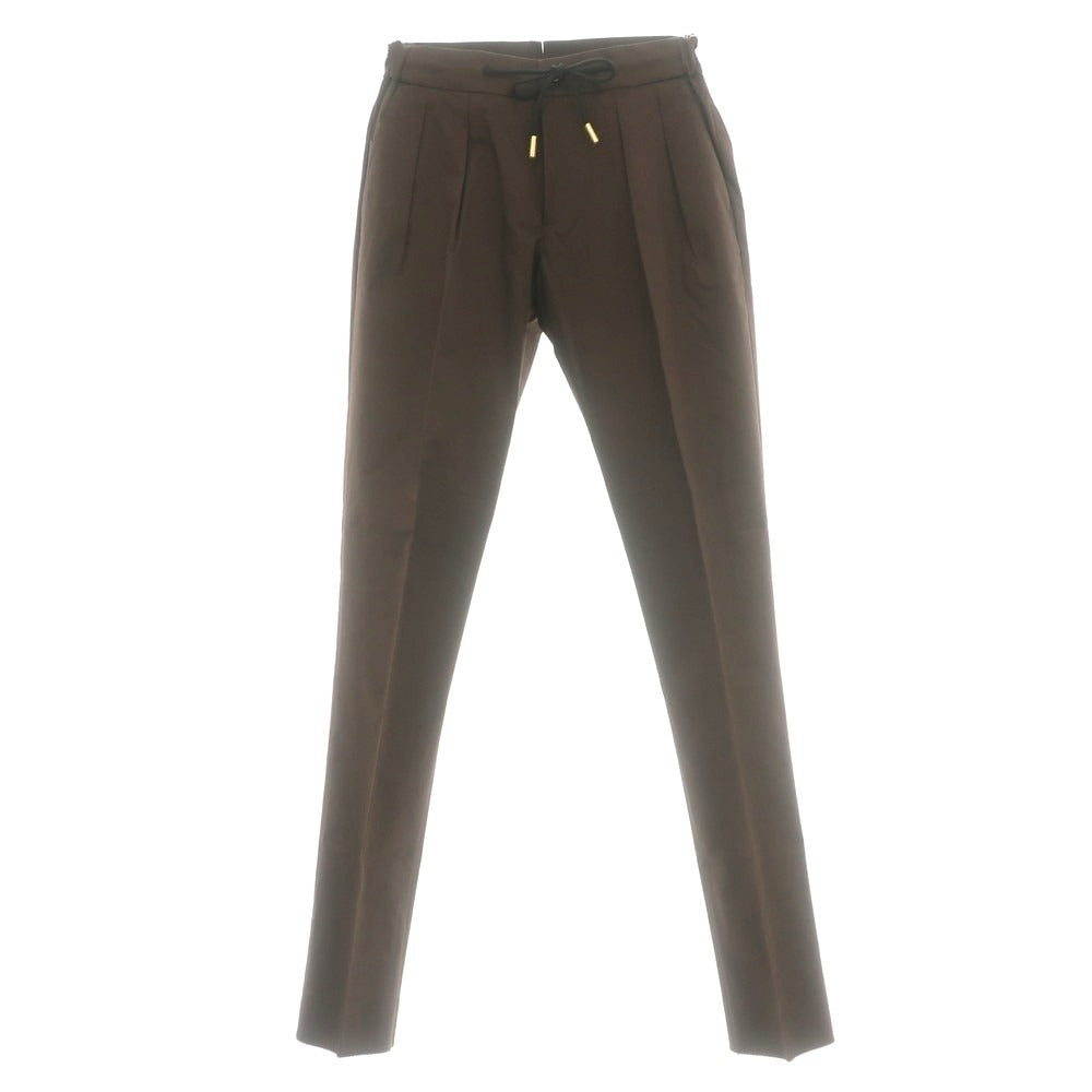 【新品】ベルウィッチ BERWICH ストレッチ コットン イージースラックスパンツ ブラウン【 42 】【 状態ランクN 】【 メンズ 】