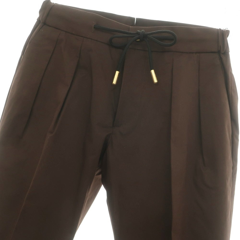 【新品】ベルウィッチ BERWICH ストレッチ コットン イージースラックスパンツ ブラウン【 42 】【 状態ランクN 】【 メンズ 】