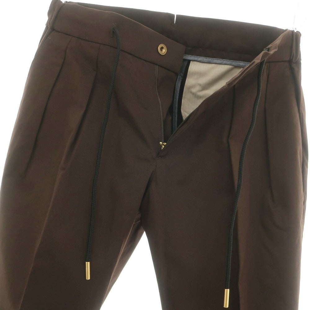 【新品】ベルウィッチ BERWICH ストレッチ コットン イージースラックスパンツ ブラウン【 42 】【 状態ランクN 】【 メンズ 】