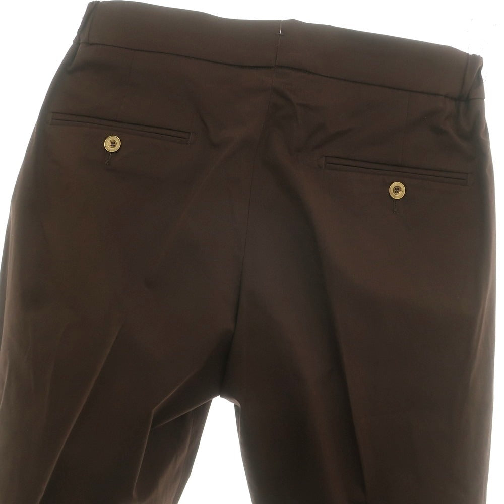 【新品】ベルウィッチ BERWICH ストレッチ コットン イージースラックスパンツ ブラウン【 46 】【 状態ランクN 】【 メンズ 】