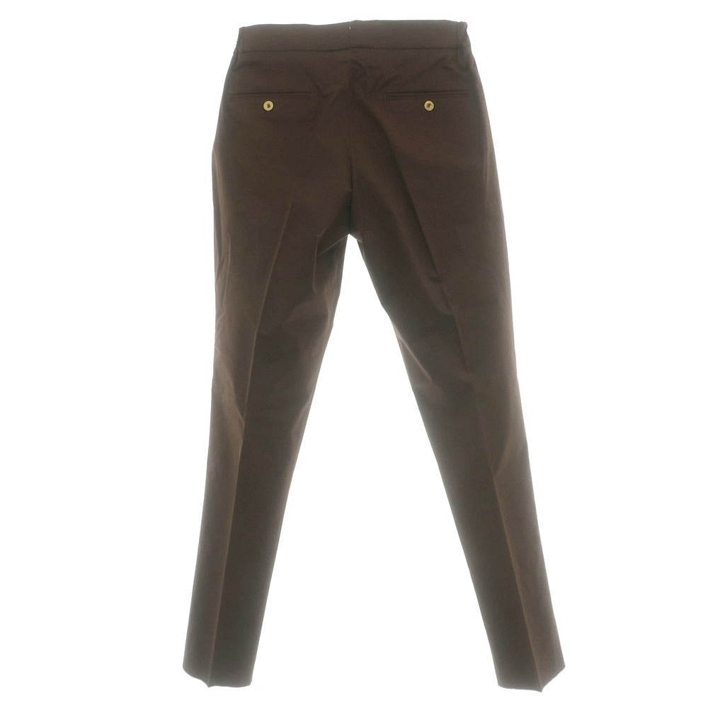 【新品】ベルウィッチ BERWICH ストレッチ コットン イージースラックスパンツ ブラウン【 48 】【 状態ランクN 】【 メンズ 】