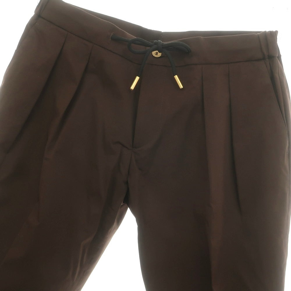 【新品】ベルウィッチ BERWICH ストレッチ コットン イージースラックスパンツ ブラウン【 50 】【 状態ランクN 】【 メンズ 】