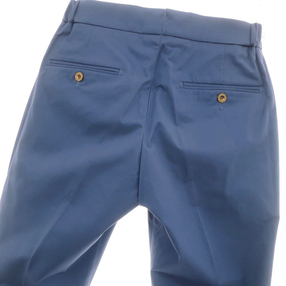 【新品】ベルウィッチ BERWICH ストレッチ コットン イージースラックスパンツ ライトブルー【 42 】【 状態ランクN 】【 メンズ 】