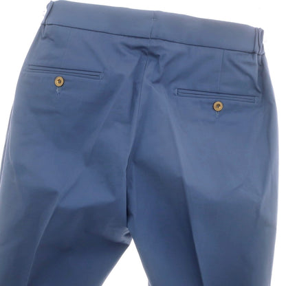 【新品】ベルウィッチ BERWICH ストレッチ コットン イージースラックスパンツ ライトブルー【 46 】【 状態ランクN 】【 メンズ 】